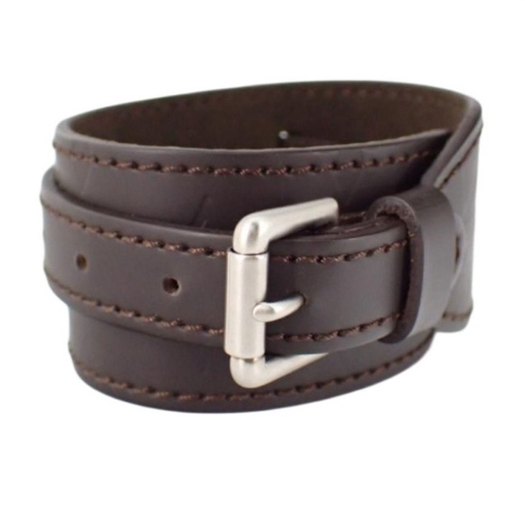 Louis Vuitton Jewelry - Louis Vuitton Monogram Glacé Leather Cuff Bracelet | June 2002 France | COA